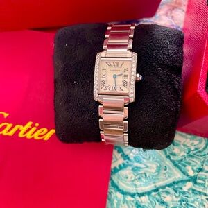 Cartier Tank Francais 1 carat Diamond watch